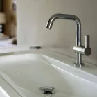 Modernes Design Einhebelmischer für Badezimmerwaschbecken aus Metall - Zanio Viadurini