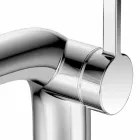 Moderner Einhebel-Waschbeckenmischer mit Metallablauf - Pinto Viadurini