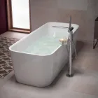 Moderner Einhebel-Badewannenmischer mit Metallduschkopf - Pinto Viadurini