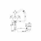 Klassischer Einlochmischer für Bidet aus Messing Made in Italy - Lisca Viadurini