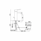 Bidetmischer in Chromoptik mit Abfluss Made in Italy - Medida Viadurini