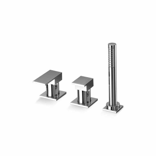 3-loch-badkantenmischer aus messing made in italy - panela