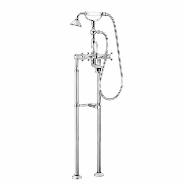 Klassischer messing-badewannenmischer made in italy - eripio