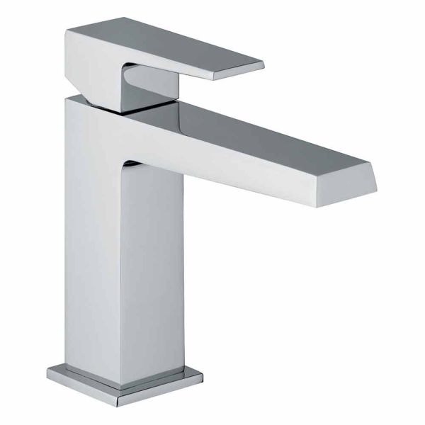 Waschbeckenmischer mit ablauf in chrom-finish made in italy - galla