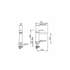 Design Waschtischmischer ohne Abfluss Made in Italy - Bibo Viadurini