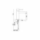 Messing Waschtischmischer Chrom Finish Made in Italy - Ermia Viadurini