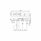 Modernes Design Eingebauter Bademischer aus Messing Made in Italy - Sika Viadurini