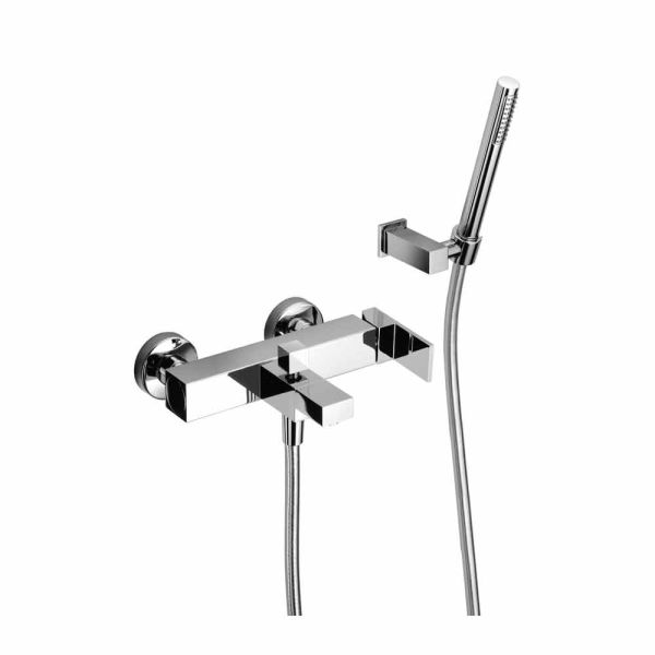 Moderner badewannenmischer mit duschset made in italy - bibo
