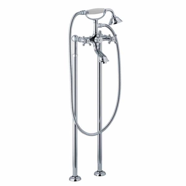 Bodenmischer für badewanne klassisches design aus messing made in italy - lisca