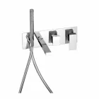 Eingebauter Bademischer mit Umsteller Made in Italy - Panela Viadurini