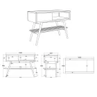 Moderner freistehender Badezimmerschrank aus natürlichem grünem Teak - Benoit Viadurini