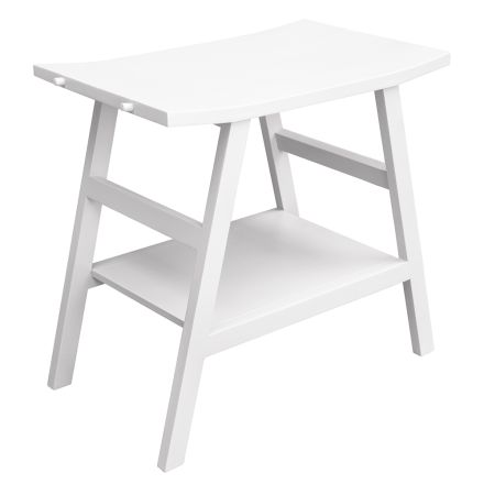 Reclaimed Teak Design Badezimmerschrank mit weißer Platte und Stütze – Crina Viadurini