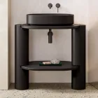 Badezimmerschrank aus Keramik in verschiedenen Farben Made in Italy - Mädchen Viadurini