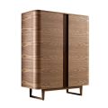 Design Barmöbel aus Massivholz mit 2 Türen Grilli York in Italien hergestellt 
