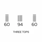 Design Möbel aus Holz mit runden Regalen in Gres Made in Italy - Aspide Viadurini