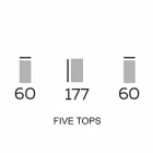 Design Möbel aus Holz mit runden Regalen in Gres Made in Italy - Aspide Viadurini