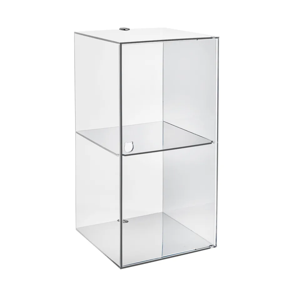 Wandmontierter Badezimmerschrank aus Plexiglas in 4 Farben, hergestellt in Italien - Ligea Viadurini