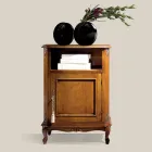 Klassischer Telefonhalter aus Holz mit Tür Made in Italy - Richard Viadurini