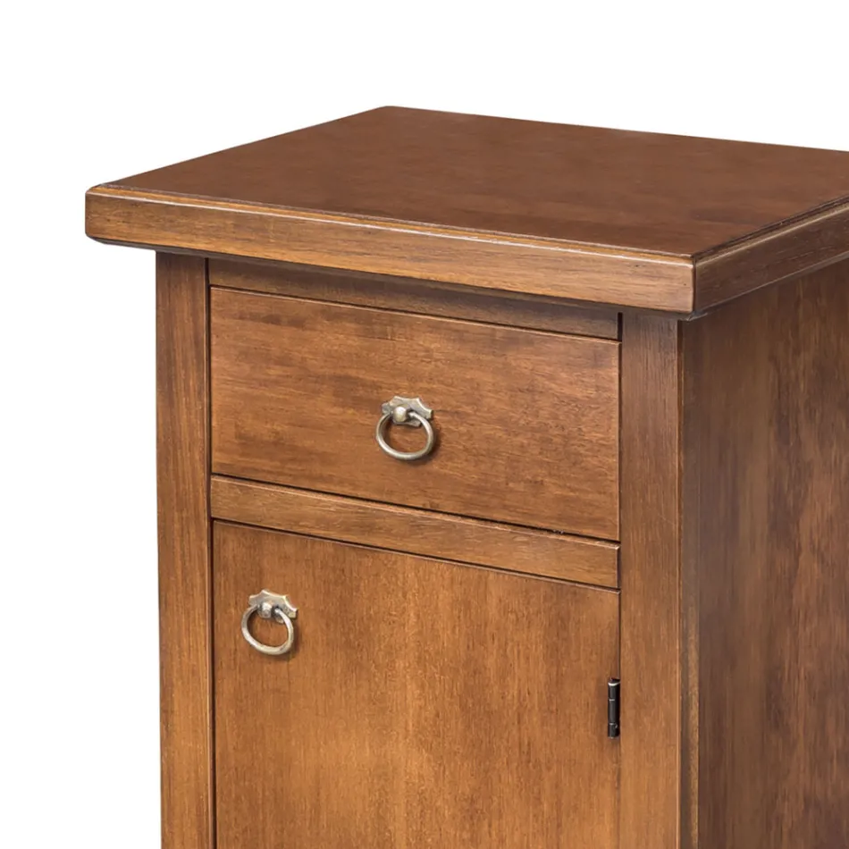 Patinierter Telefonschrank aus Walnussholz, hergestellt in Italien – Atunis Viadurini