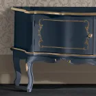 Klassisches TV-Möbel aus Holz mit Türen und Fächern Made in Italy - Leonor Viadurini