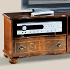 Klassischer TV-Schrank aus luxuriösem Walnussholz Made in Italy - Prince Viadurini