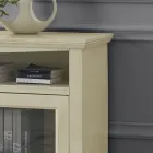 TV-Ständer mit 2 Türen und 3 offenen Fächern, hergestellt in Italien – Ymir Viadurini