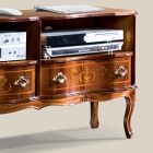 TV-Möbel aus Holz 2 Schubladen Klassischer Stil Made in Italy - Prince Viadurini