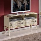 TV-Möbel aus Holz 2 Schubladen Klassischer Stil Made in Italy - Prince Viadurini