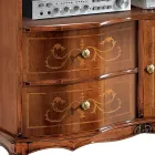 TV-Ständer aus Nussholz im klassischen Stil Made in Italy - Elegant Viadurini