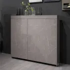 Multifunktionaler Drehschrank mit TV-Ständer und integriertem Tisch, hergestellt in Italien – Illusione Viadurini