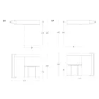 Multifunktionaler Drehschrank mit TV-Ständer und integriertem Tisch, hergestellt in Italien – Illusione Viadurini