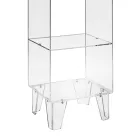 Vitrine aus transparentem Plexiglas im italienischen Design mit 4 Regalen - Raganella Viadurini
