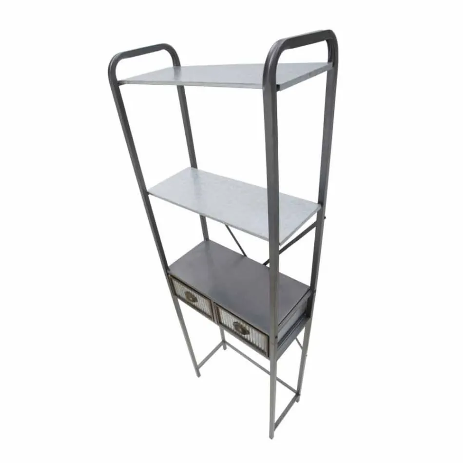 Industrieller Badezimmerschrank aus Eisen im modernen Design - Pome Viadurini