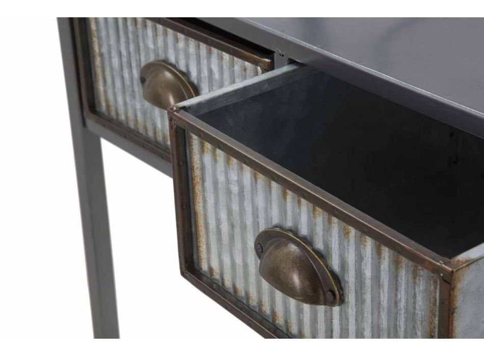 Industrieller Badezimmerschrank aus Eisen im modernen Design - Pome Viadurini