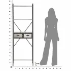 Industrieller Badezimmerschrank aus Eisen im modernen Design - Pome Viadurini