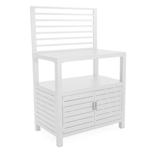 Outdoor-schrank aus aluminium mit 2 türen - kamera
