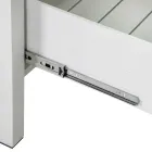 Outdoor-Schrank aus Aluminium mit 2 Schubladen in verschiedenen Ausführungen - Hotel Viadurini