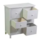 Indoor-Schrank aus Holz mit 6 Schubladen - Qualle Viadurini