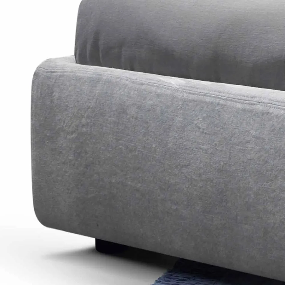 My Home Sleepway gepolstertes Doppelbett 180x90cm Made in Italy Viadurini