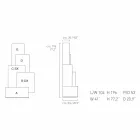 My Home Tetris Mobil Wohnzimmer Turm Design MDF H196cm made in Italy Viadurini