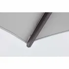 3x3 Sonnenschirm mit hellgrauem Stoff und anthrazitfarbener Struktur - Dalton Viadurini