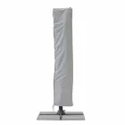 3x3 Sonnenschirm mit hellgrauem Stoff und anthrazitfarbener Struktur - Dalton Viadurini