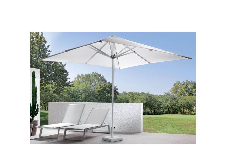Sonnenschirm für den Außenbereich mit Aluminiumstruktur und Acrylgewebe - Jayce Viadurini
