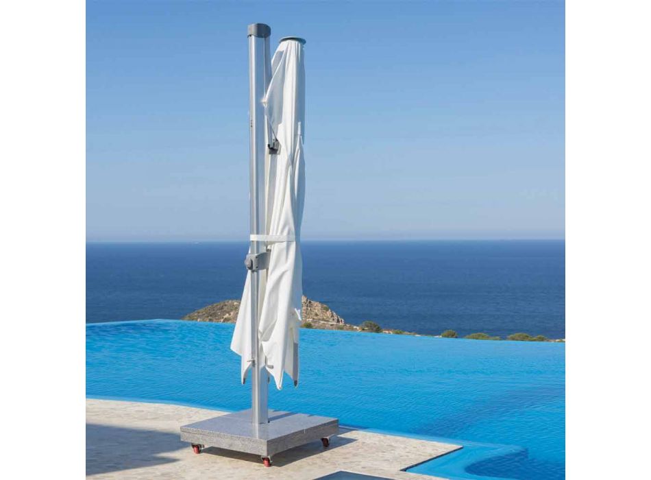 Wasserabweisender Sonnenschirm mit 3x4 Granitbasis - Zeus von Talenti