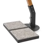 Outdoor-Regenschirm aus Holz und Ecru-Polyester 3x4, Homemotion – Passmore Viadurini