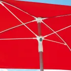 Sonnenschirm mit Struktur aus gestreiftem Aluminium und Stoff - Renaud Viadurini