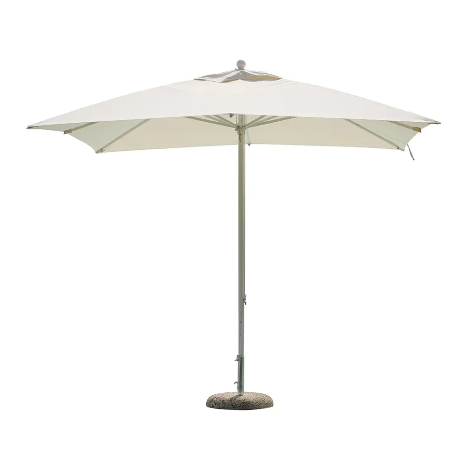 Sonnenschirm mit farbigem Stoff und Aluminiumstruktur - Norbert Viadurini