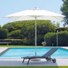 Sonnenschirm mit farbigem Stoff und Aluminiumstruktur - Norbert Viadurini