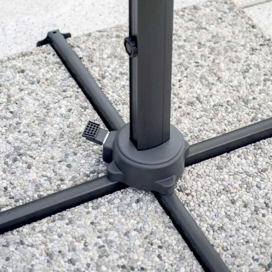 Polyester-Regenschirm mit Griff und Seitenstange - Nexa Viadurini