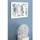 Design Wanduhr aus weißem Holz oder rechteckiger Taube - Artificio Viadurini